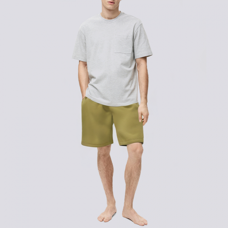 Green soft skin-friendly men's pajamas