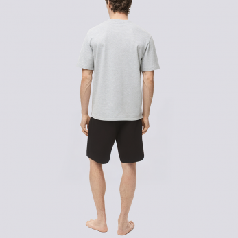 Side stripe loose straight fit men's pajama pants