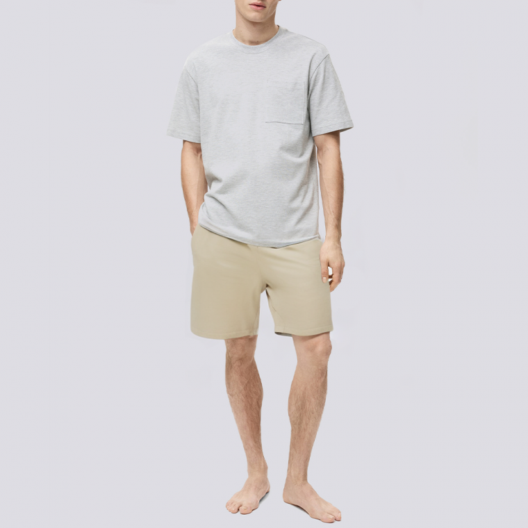 Elastic waist loose soft men's pajama pants