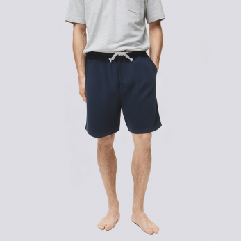 High quality dark blue elastic waist men's pajama pants