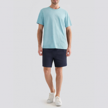 Luxury round neck skin-friendly men's pajama set