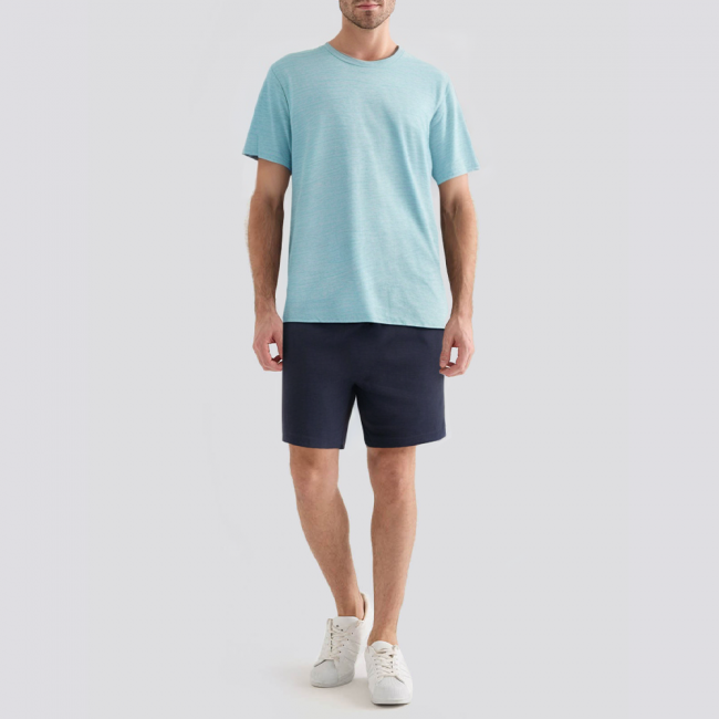 Luxury round neck skin-friendly men's pajama set