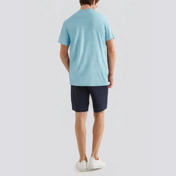 Luxury round neck skin-friendly men's pajama set