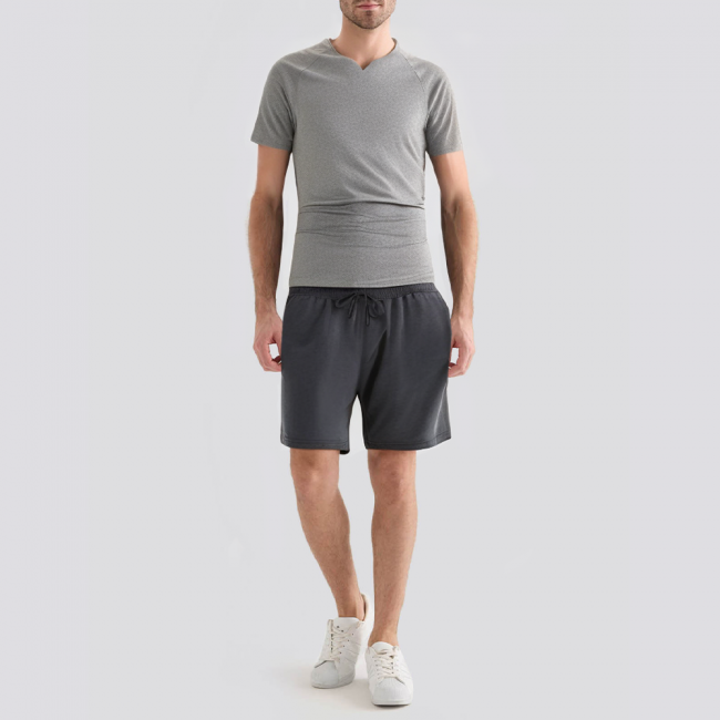 High quality V-neck breathable men's pajama set