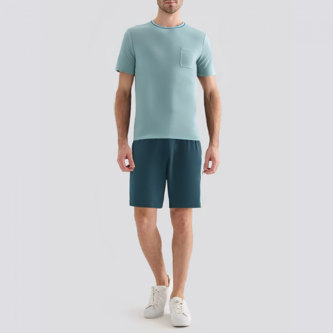 Summer soft casual men's pajama set