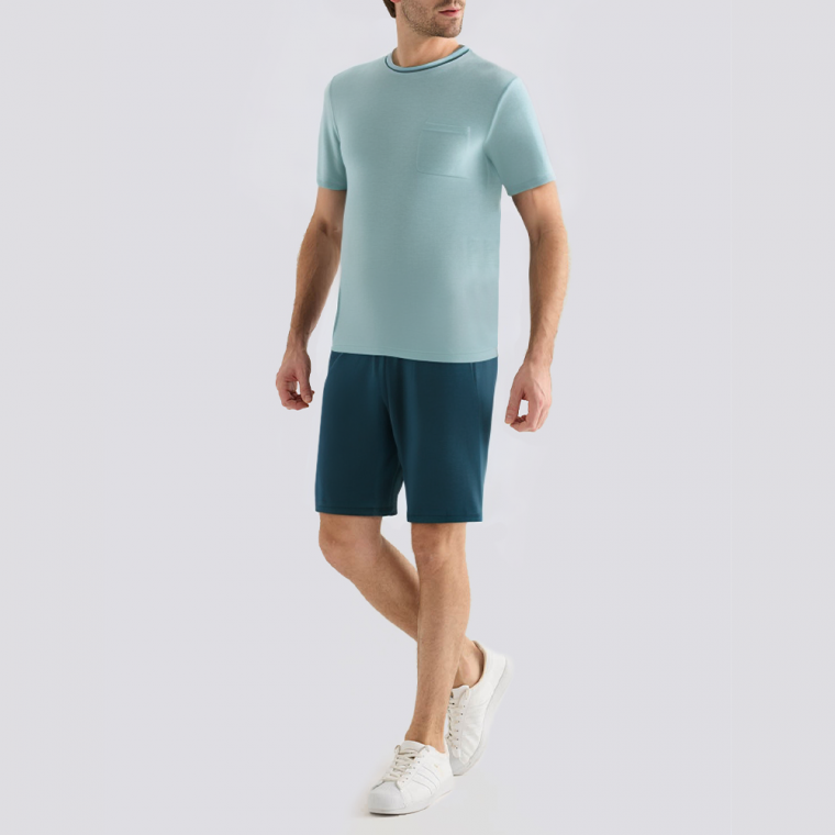 Summer soft casual men's pajama set
