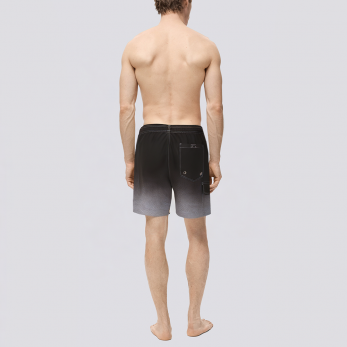 Lightweight gradient design men's swim trunks