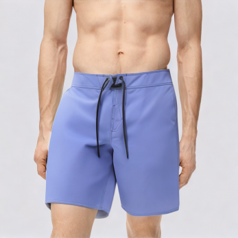 Purple lightweight stretch men's swim trunks