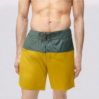 New color block quick drying men's swimming trunks