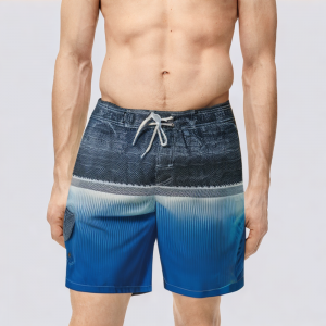 Classic panel quick-drying men's swim trunks