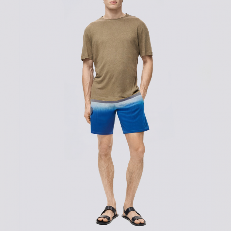 Classic panel quick-drying men's swim trunks