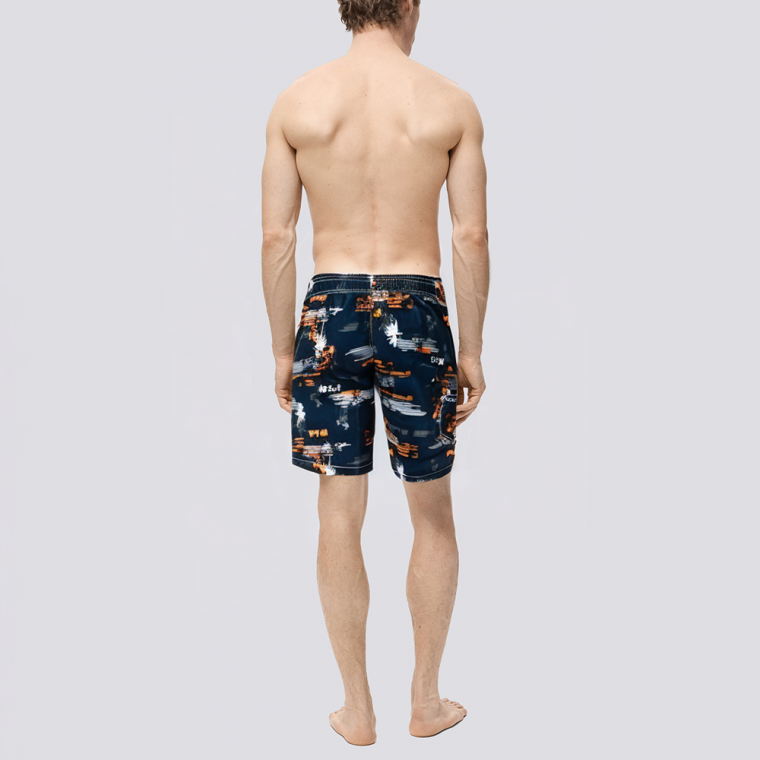 Quick-drying breathable straight men's swimming trunks