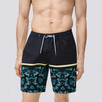 Lightweight straight quick-drying men's swimming trunks