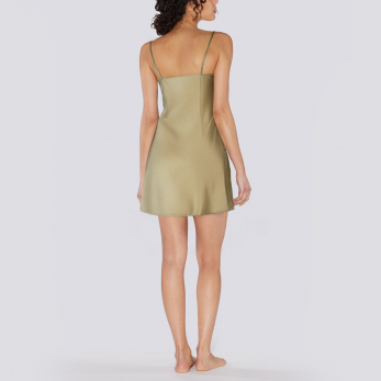 Lace V-neck elastic women's nightgown