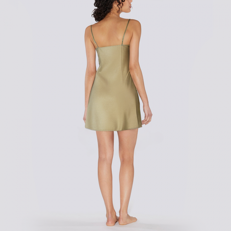 Lace V-neck elastic women's nightgown