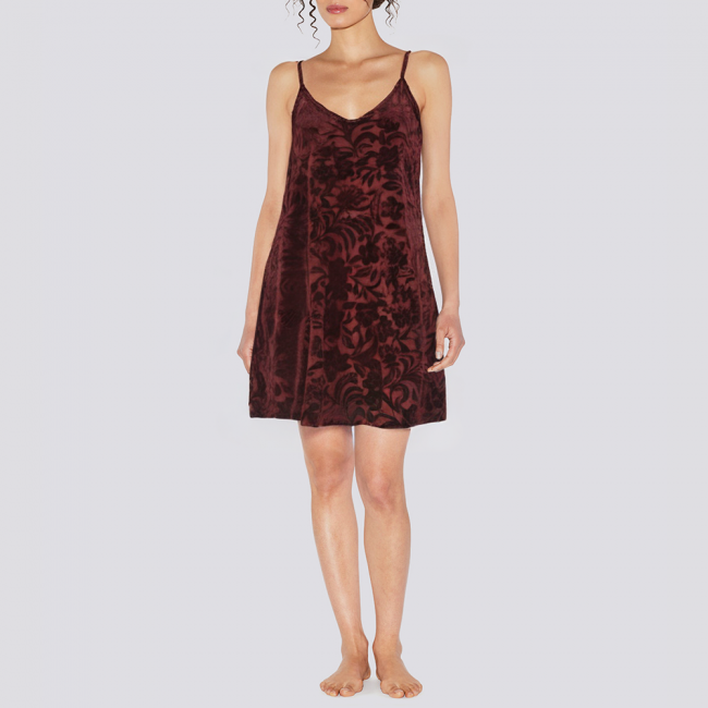 Floral super soft jacquard women's nightdress