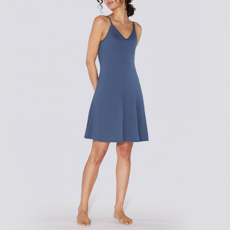 Blue elegant light women's nightdress