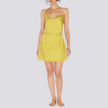 Summer smooth satin women's nightdress