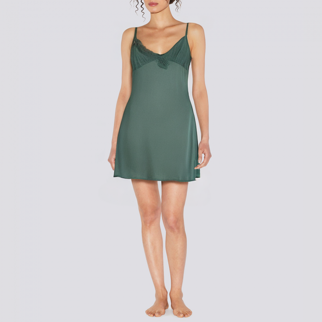 Luxurious satin lace women's nightgown