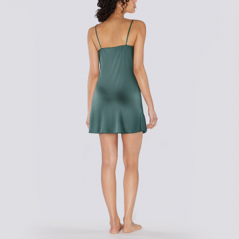 Luxurious satin lace women's nightgown