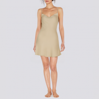 Luxurious summer satin women's nightgown
