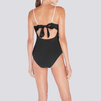Color block sexy push-up women's one-piece swimsuit