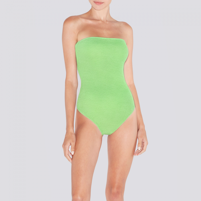 Textured stretch sexy women's one-piece swimsuit