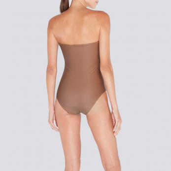 Sexy quick-drying off-shoulder women's one-piece swimsuit