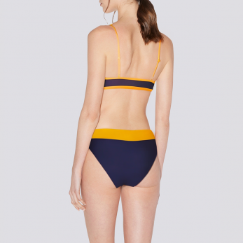 Color block hollow sexy women's lingerie set