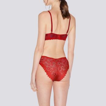 High quality rhinestone lace women's underwear set