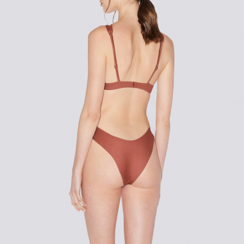Sexy push-up wide shoulder strap women's underwear set