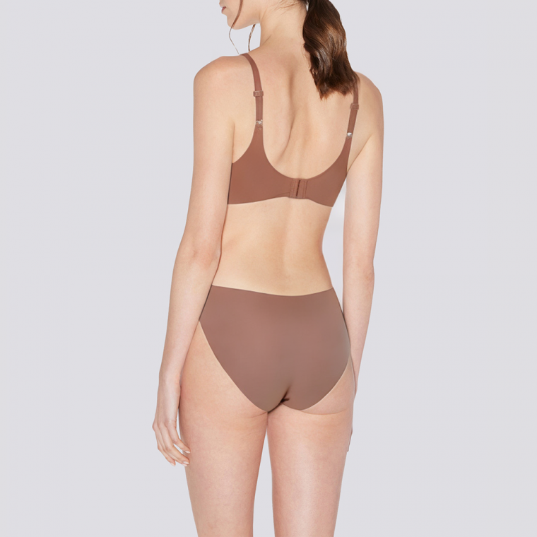 Seamless underwire elastic women's underwear set