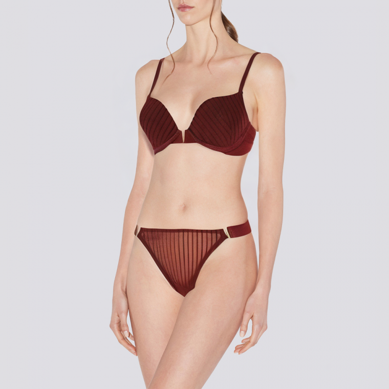 Soft elastic breathable women's underwear set