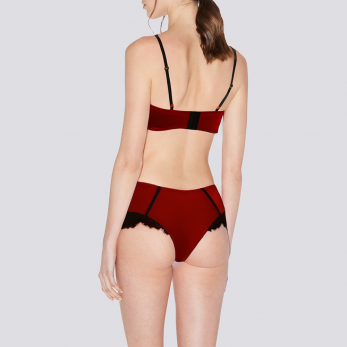 Red sexy lace women's lingerie set