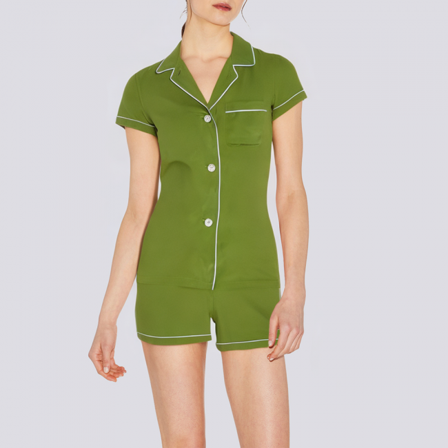 Fashionable summer pure cotton women's pajamas set