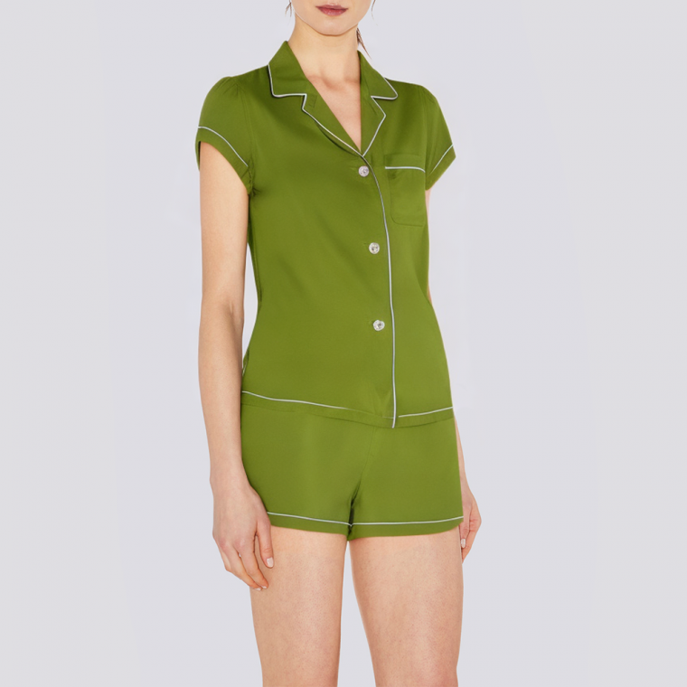 Fashionable summer pure cotton women's pajamas set