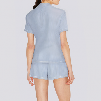 High quality striped cotton women's pajama set