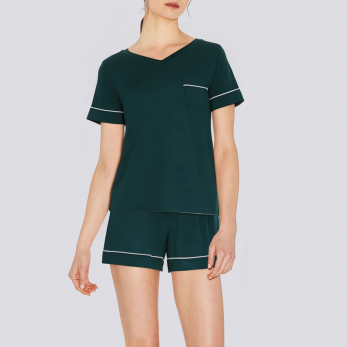 Simple breathable stretch women's pajama set
