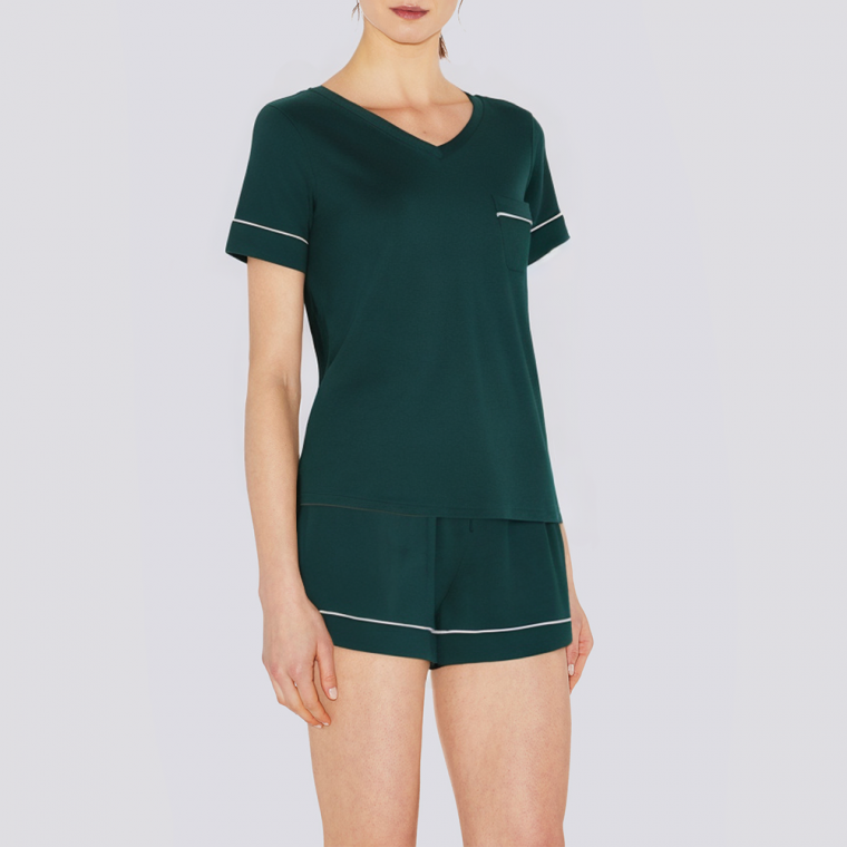 Simple breathable stretch women's pajama set