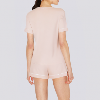 Summer pink short women's pajama set